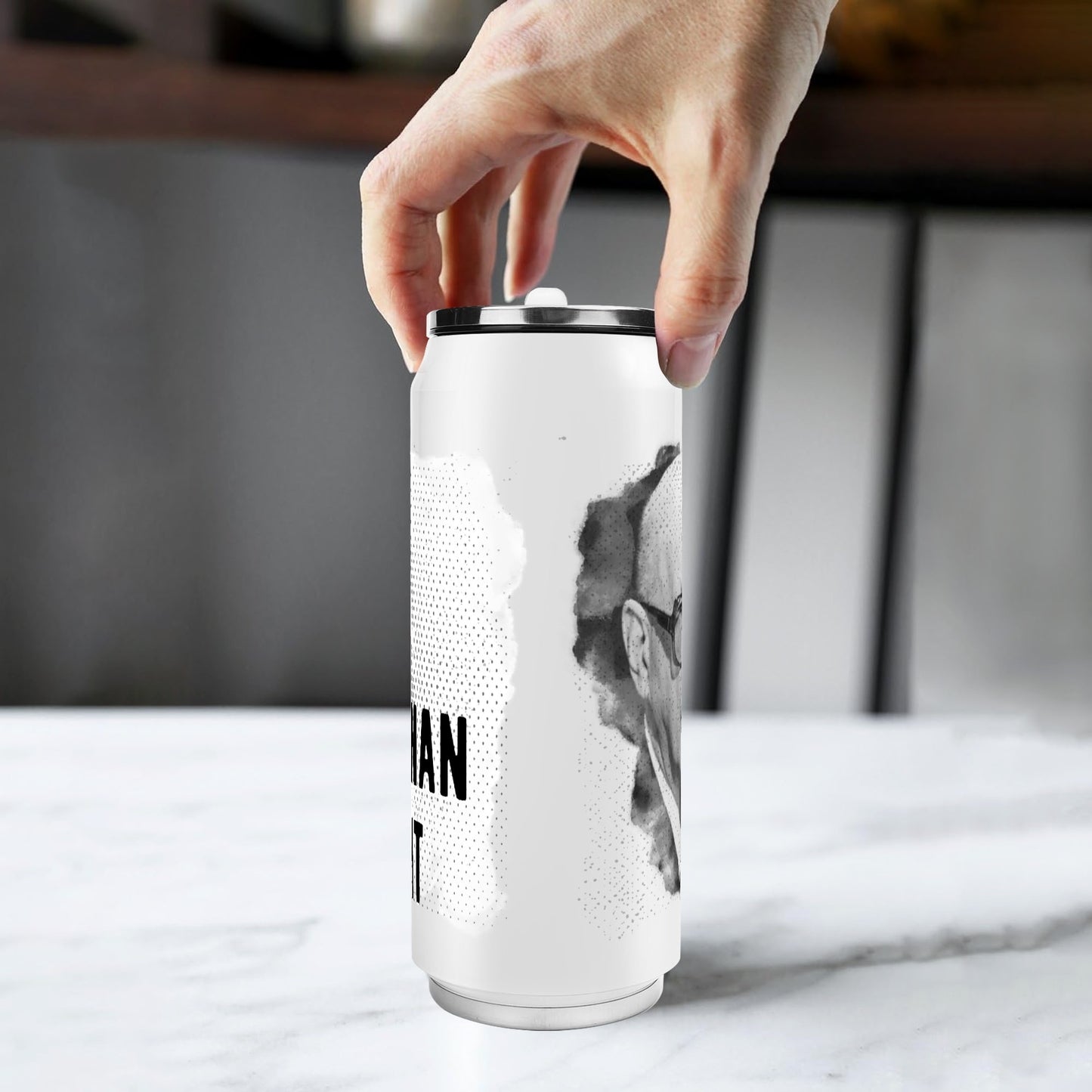 500ml Stainless Steel Cola Can Shaped Coke Cups Travel Tumbler