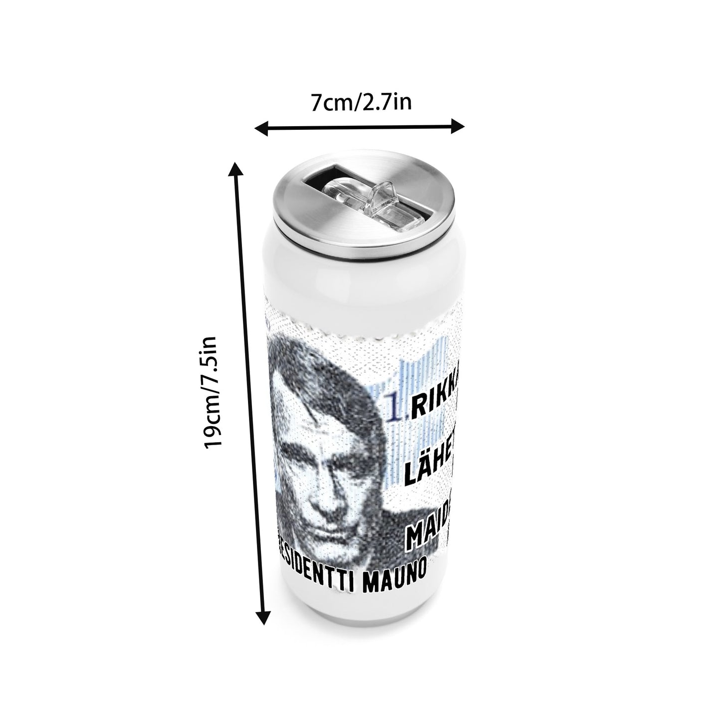 500ml Stainless Steel Cola Can Shaped Coke Cups Travel Tumbler