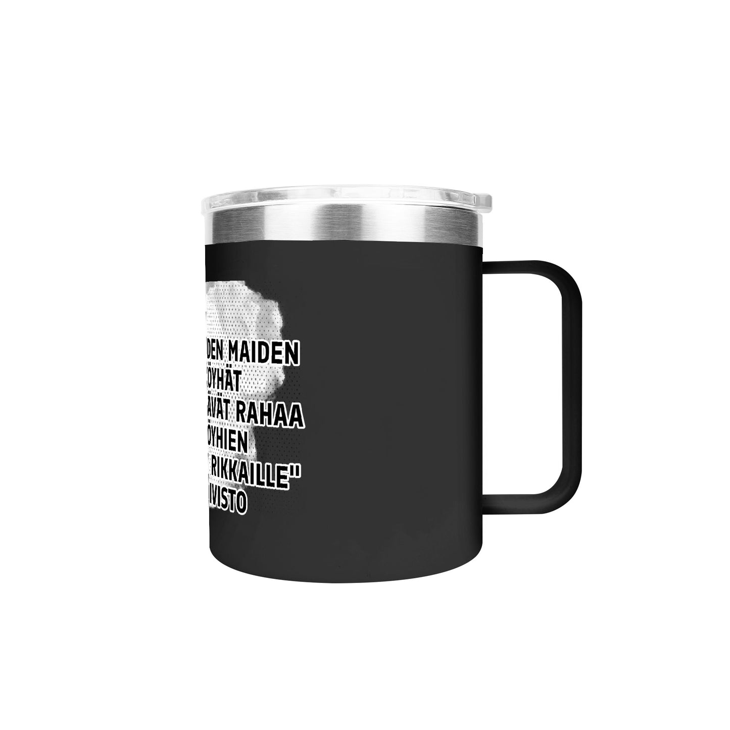 Custom 12oz Stainless Steel Coffee Mug Coffee Cup with Lid and Handle