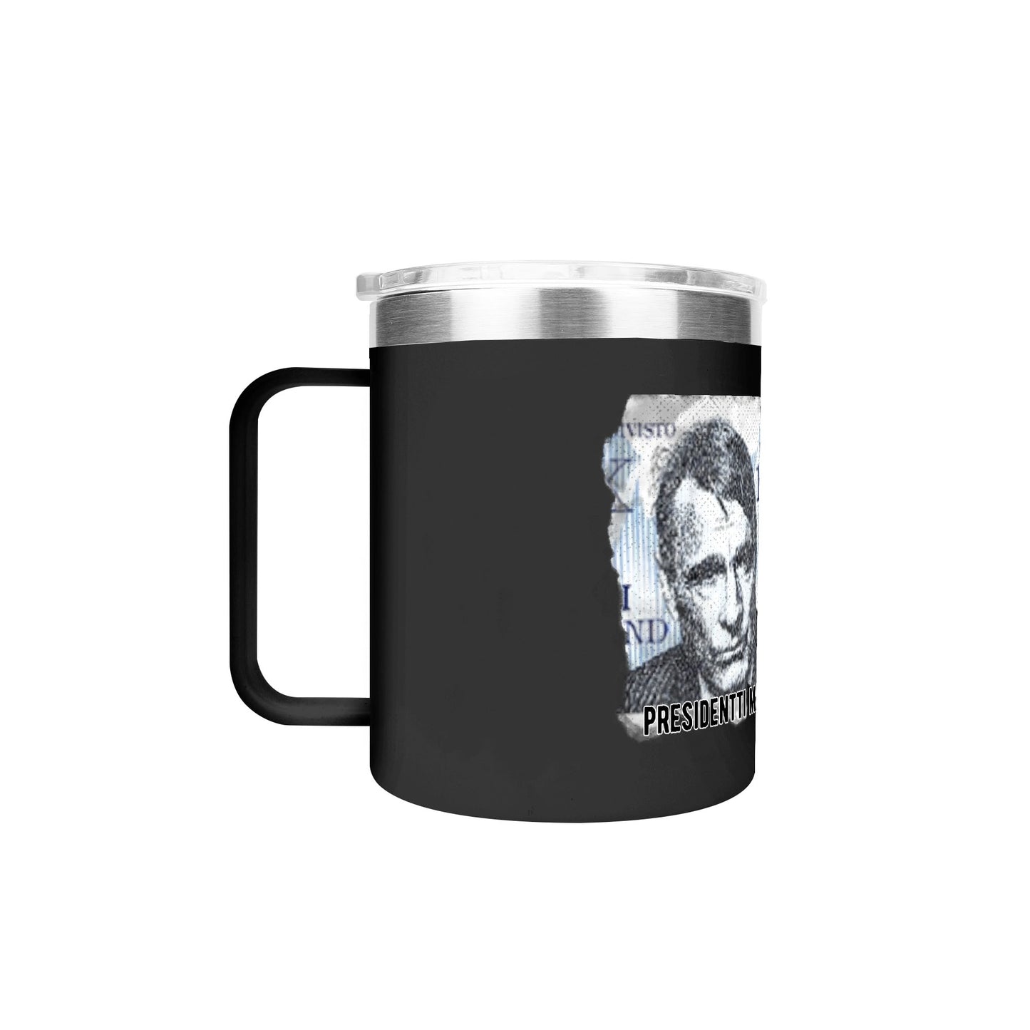 Custom 12oz Stainless Steel Coffee Mug Coffee Cup with Lid and Handle