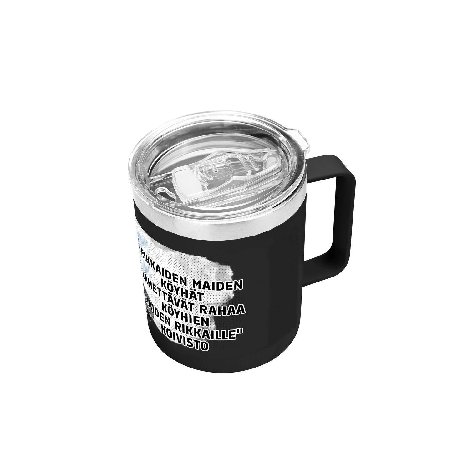 Custom 12oz Stainless Steel Coffee Mug Coffee Cup with Lid and Handle