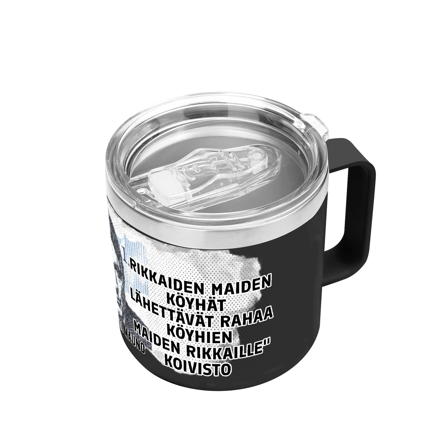 Personalized 14oz Stainless Steel Coffee Mug Coffee Cup with Lid and Handle