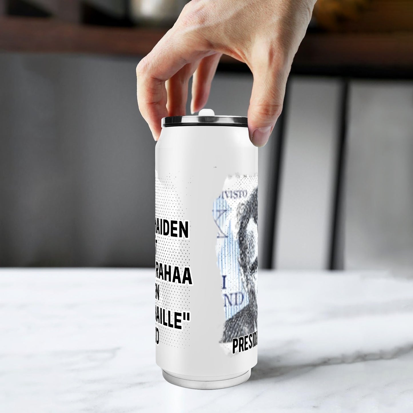 500ml Stainless Steel Cola Can Shaped Coke Cups Travel Tumbler