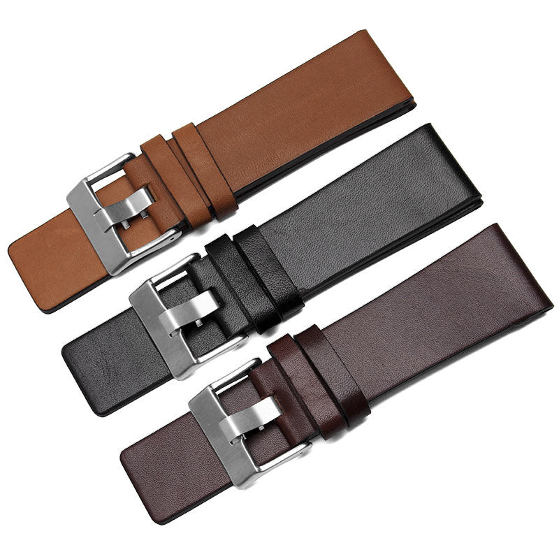 Men's watch strap leather strap chain