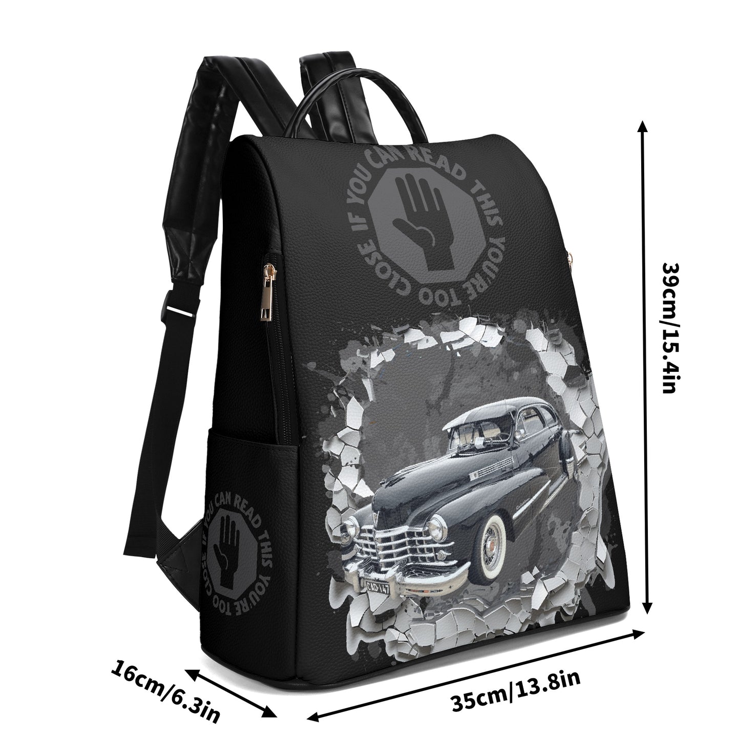 New Travel PU Daypack Anti-theft Backpack