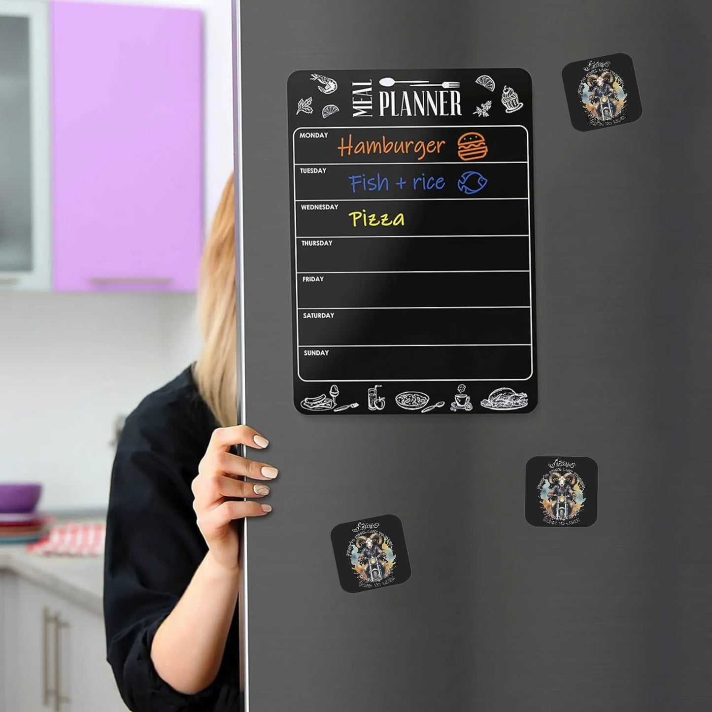 Personalized Magnetic Photos Gifts Fridge Stickers 4 Pcs
