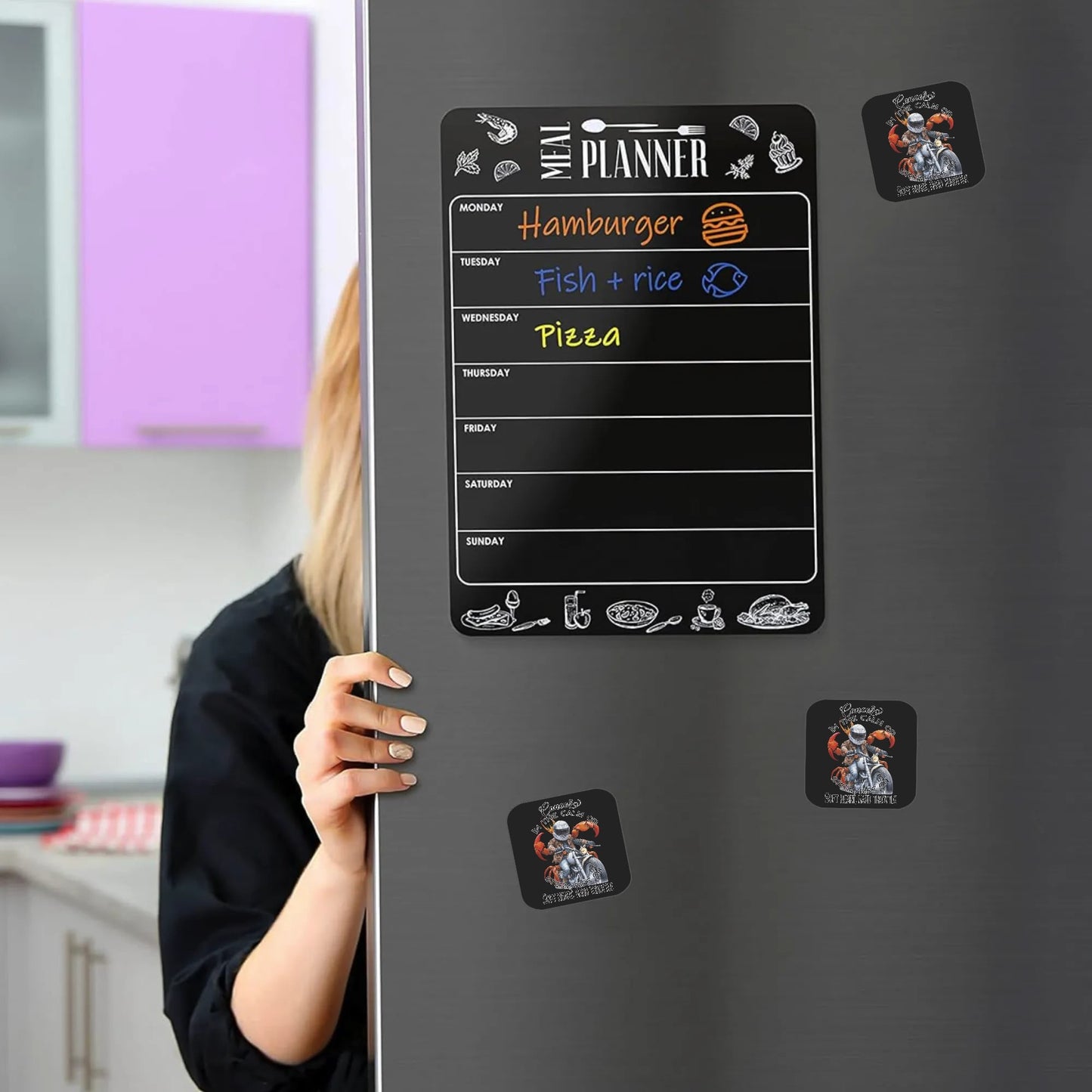 Personalized Magnetic Photos Gifts Fridge Stickers 4 Pcs