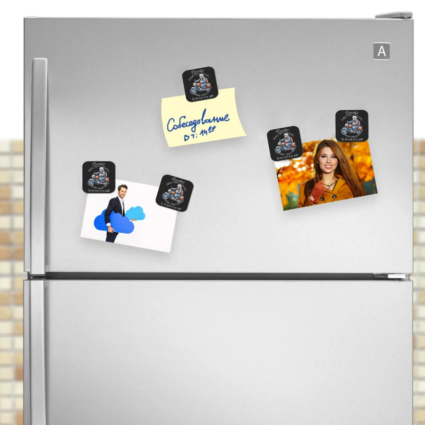 Personalized Magnetic Photos Gifts Fridge Stickers 4 Pcs