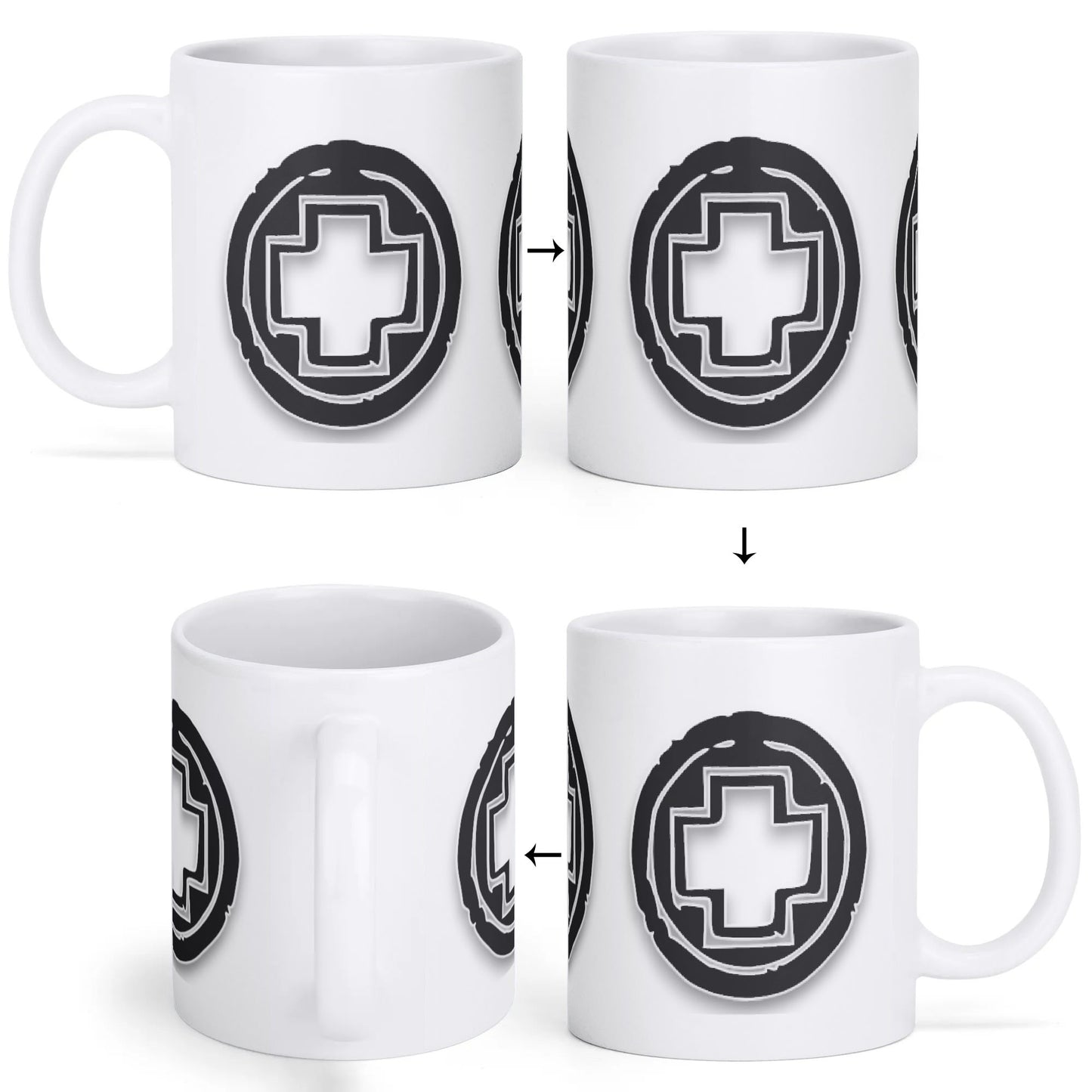 aselajit military suomi valkoinen muki