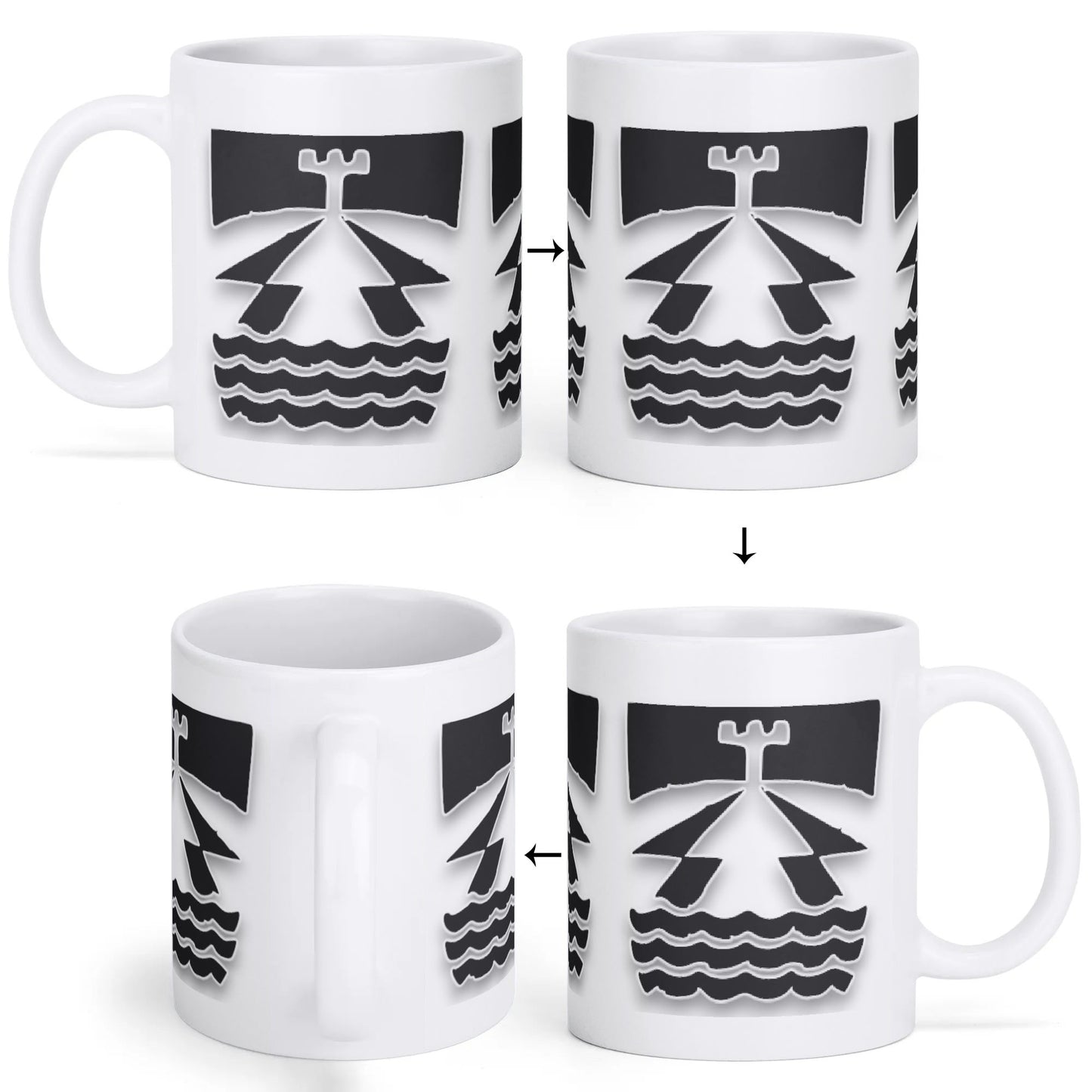 aselajit military suomi valkoinen muki