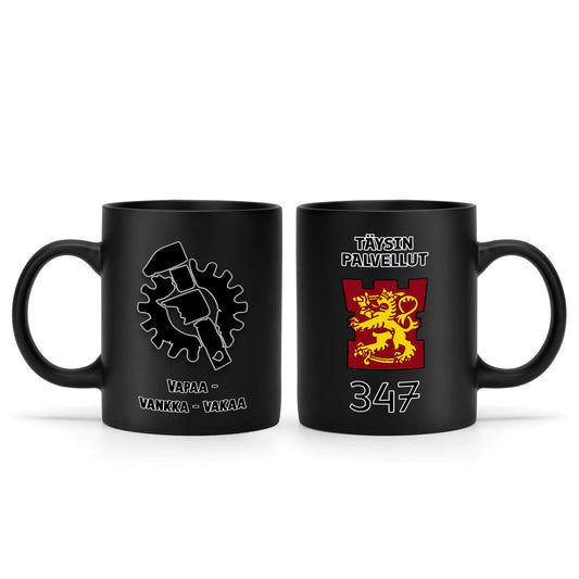 SUOMEN ARMEIJAN ASELAJIT, Intti, musta muki, MILITARY suomi, muki,