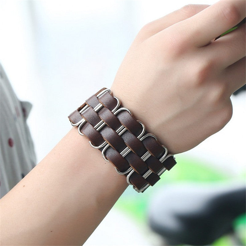 Punk Retro Leather Bracelet