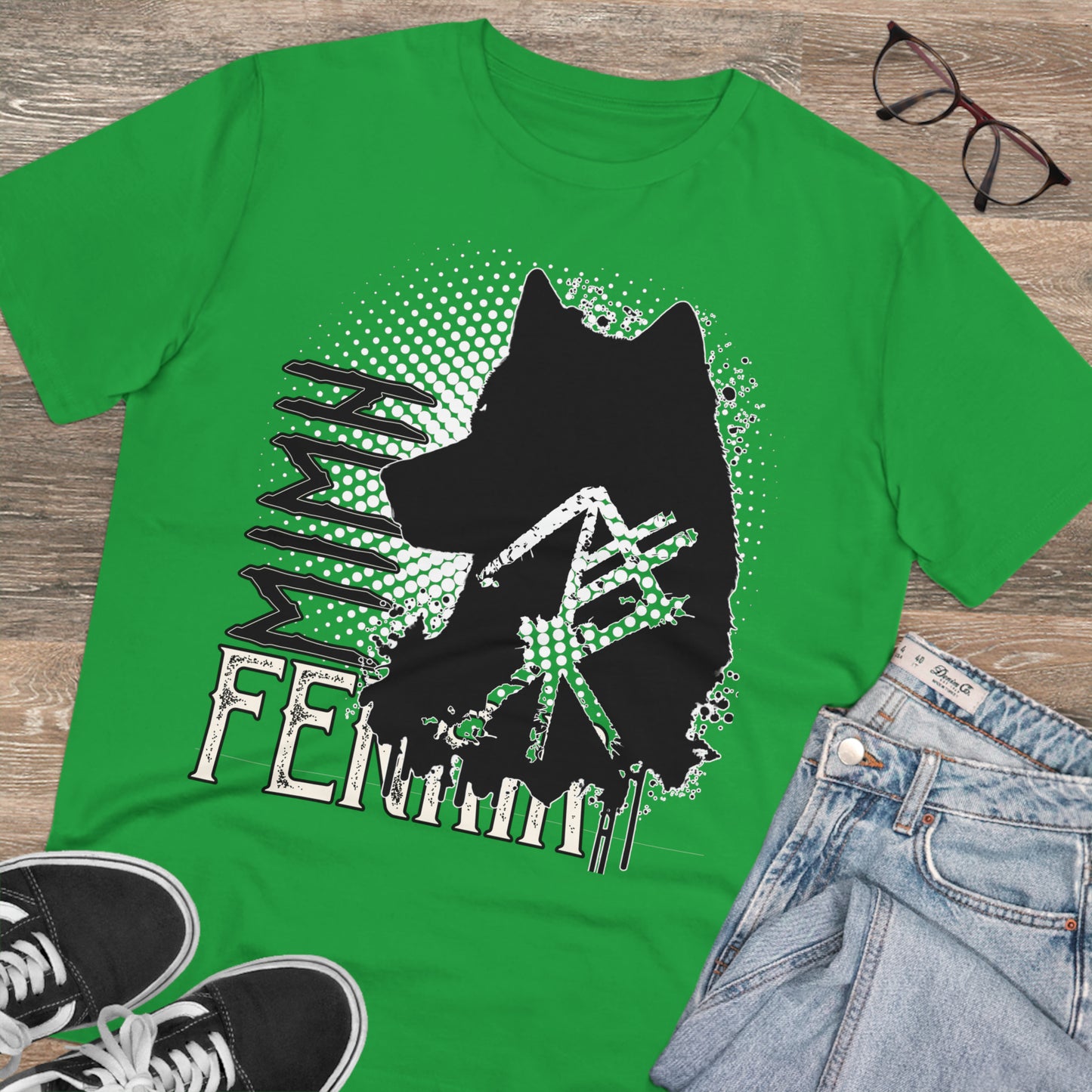 T-shirt unisex eco cotton - wolf Fenrir