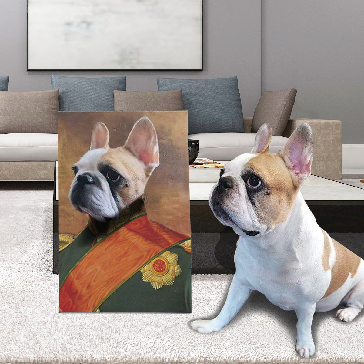 Personalized Pet Canvas Portrait Image