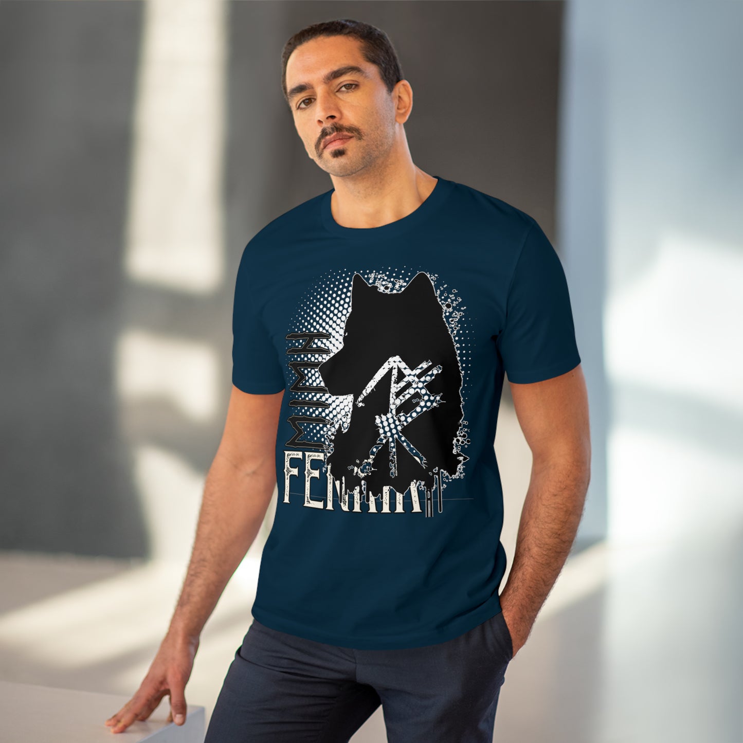 T-shirt unisex eco cotton - wolf Fenrir