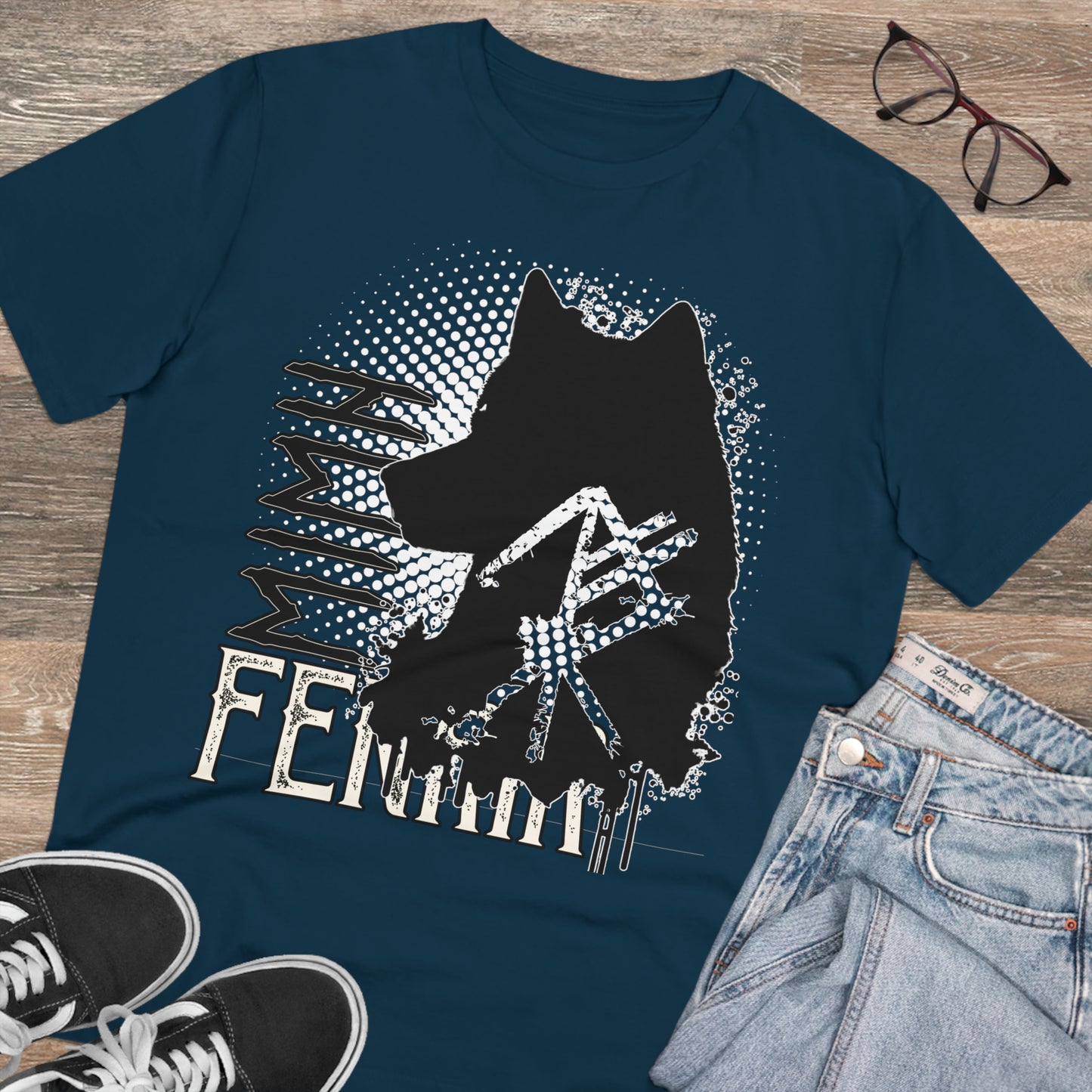 T-shirt unisex eco cotton - wolf Fenrir