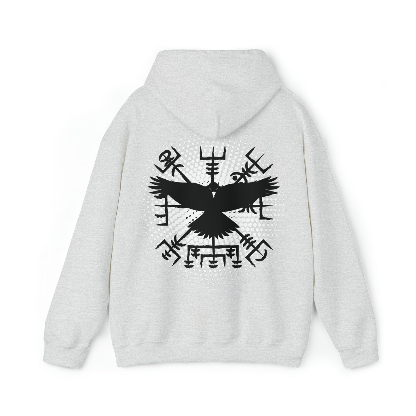 hoodie made of strong cotton - vegvisir raven