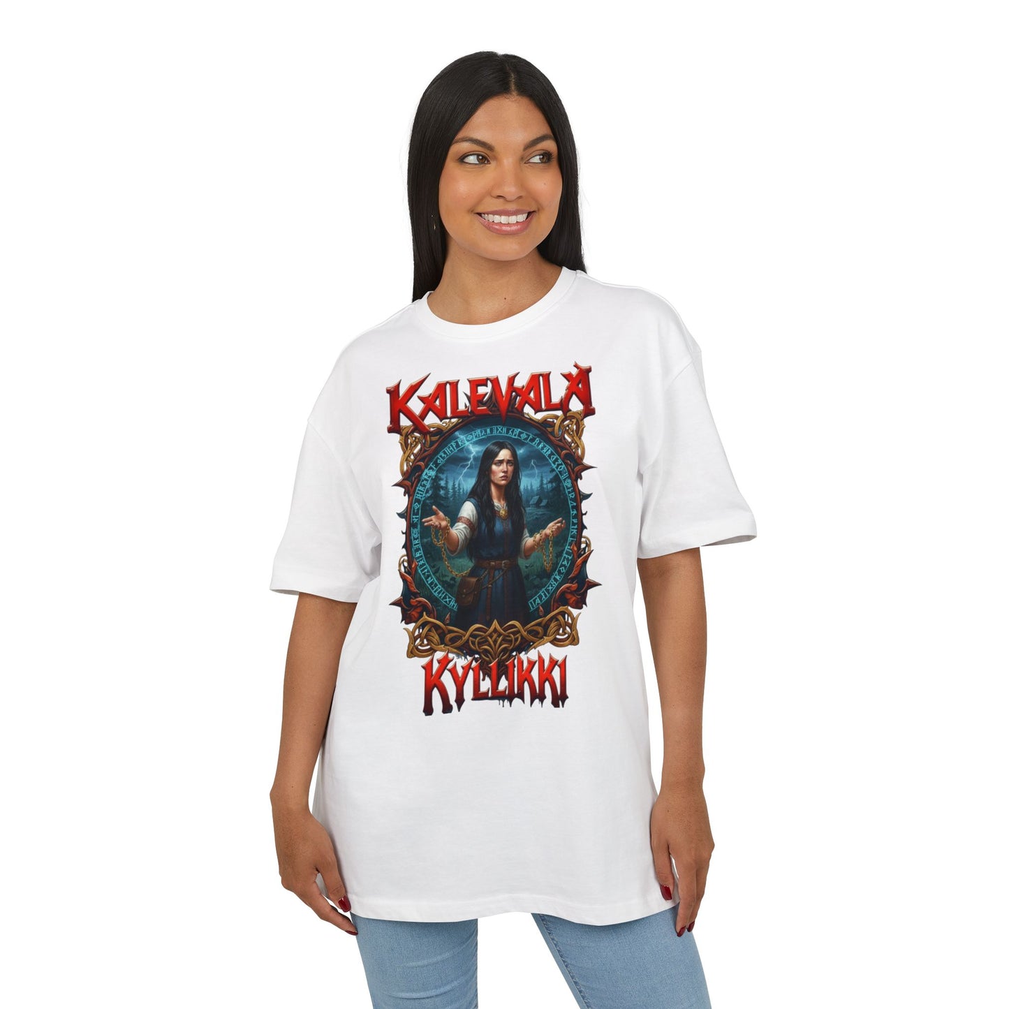 Kalevalan Kyllikki rock-henkinen paita -  Oversize  T-paita