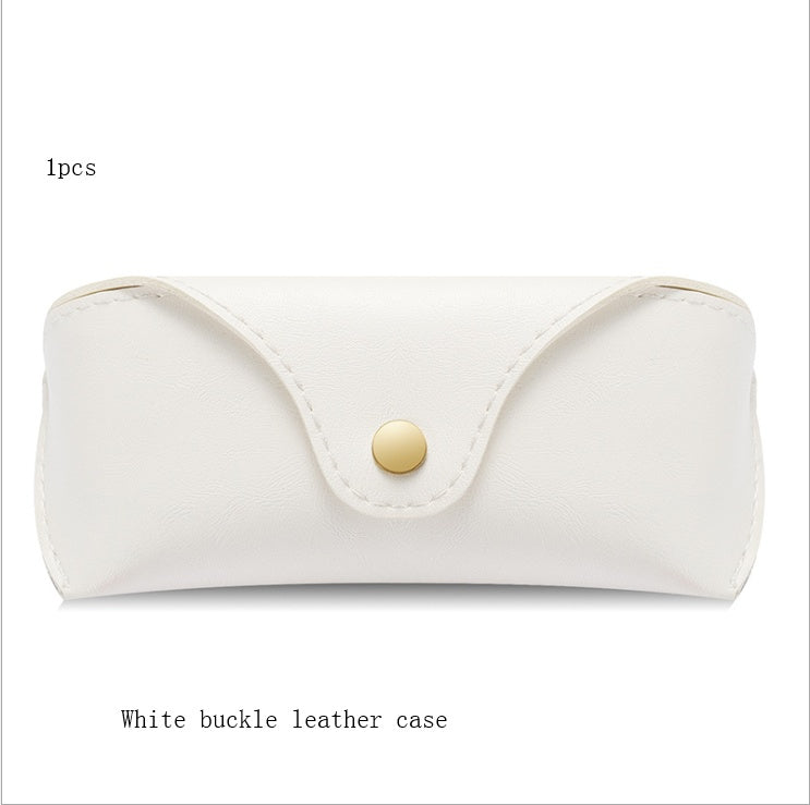 New glasses case set ladies fashion  zenith cover box white leather glasses box