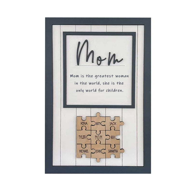 Mother's Day Wooden Crafts Photo Frame Ornament