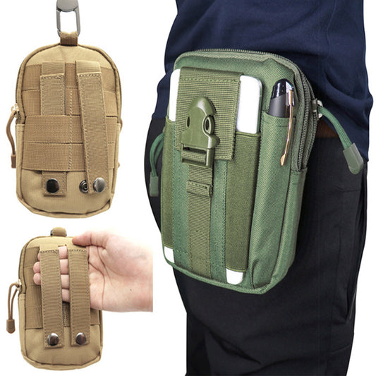 Outdoor Sports Molle Tactical Pocket Male 5.5 6 Inch Waterproof Mobile Phone Bag