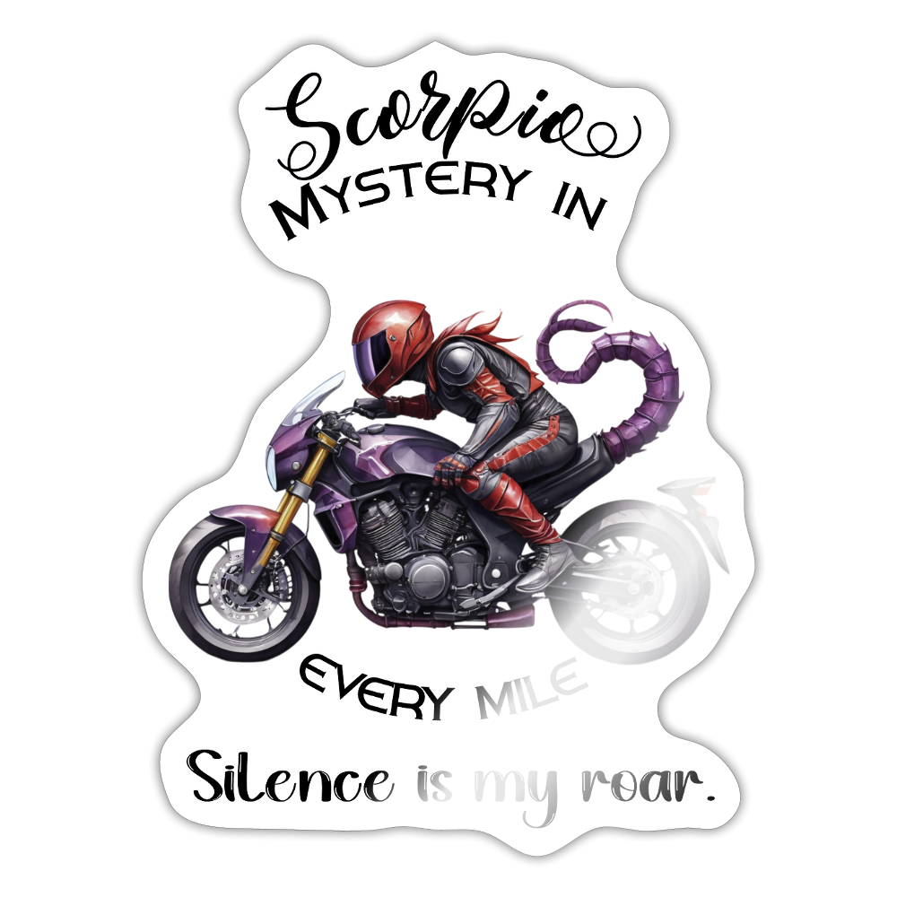 Mystery skorpioni – biker editioni - Tarra - valkoinen kiiltävä