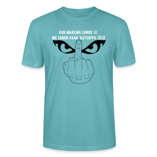 Stanley/Stella CRAFTER unisex t-paita Keskisormi - pastelli turkoosi