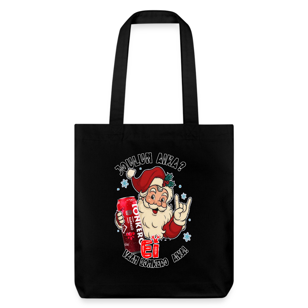 Stanley/Stella heavyweight kierrätetty kangaskassi lonkero aika - musta