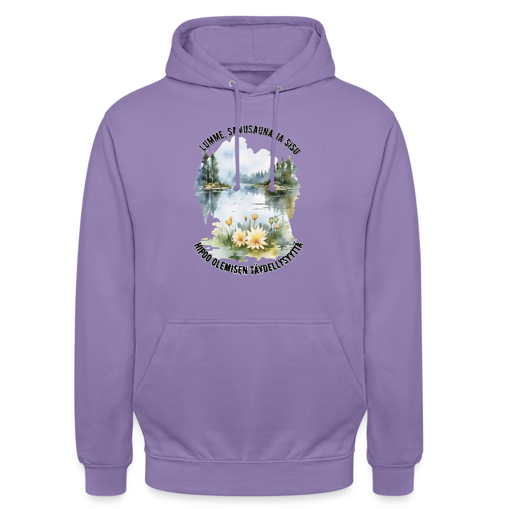 Huppari ”unisex” lumme, savusauna ja sisu - laventeli