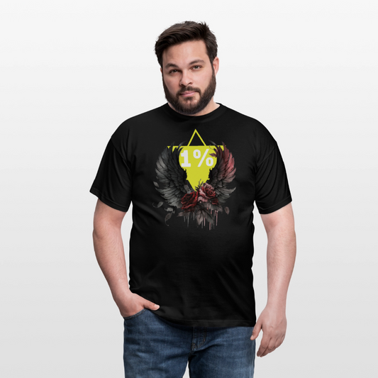 Miesten t-paita 1% - musta