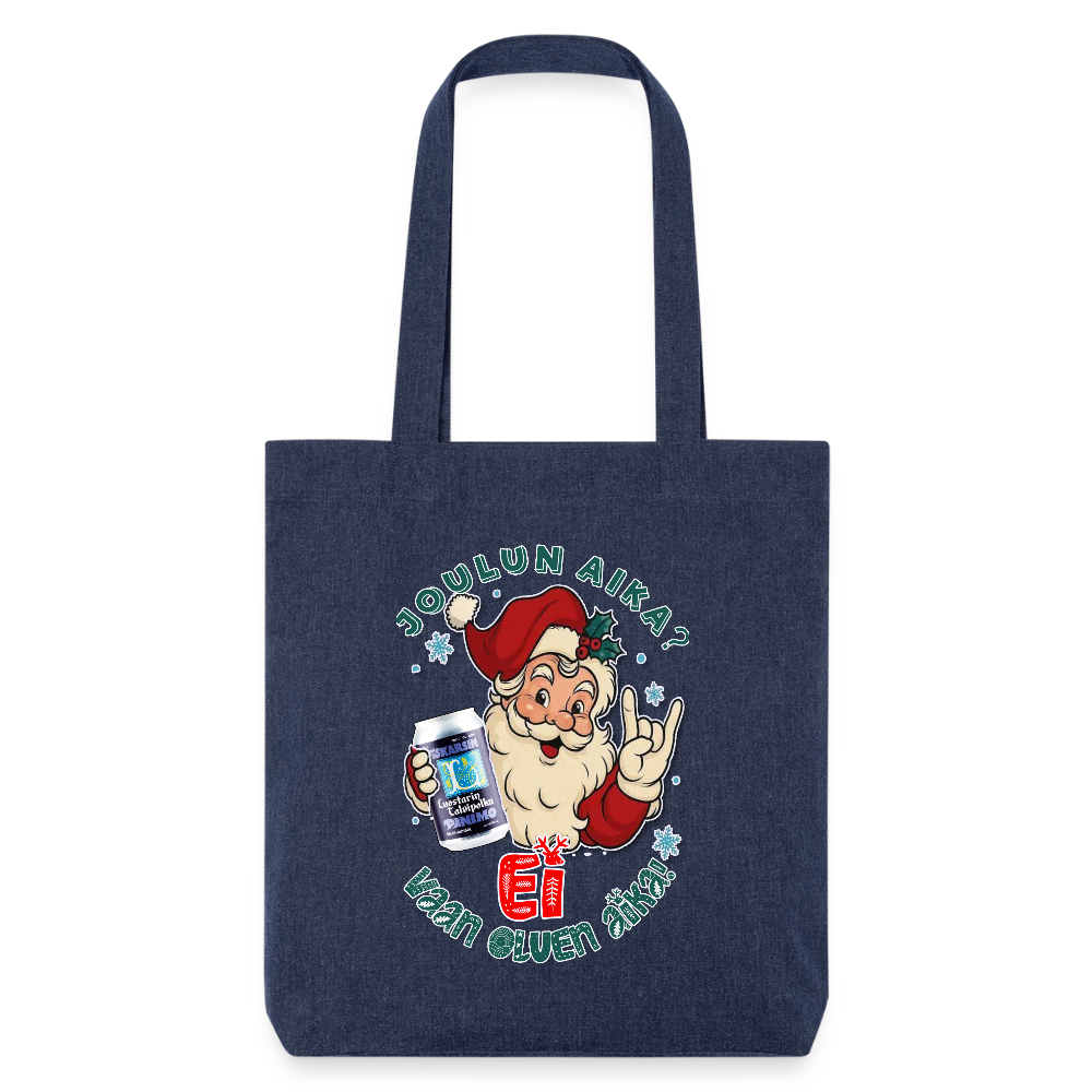 Stanley/Stella heavyweight kierrätetty kangaskassi - melanssinsininen