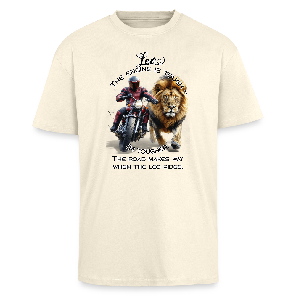 meis ja leijona - Paksu Oversized T-paita - kerma