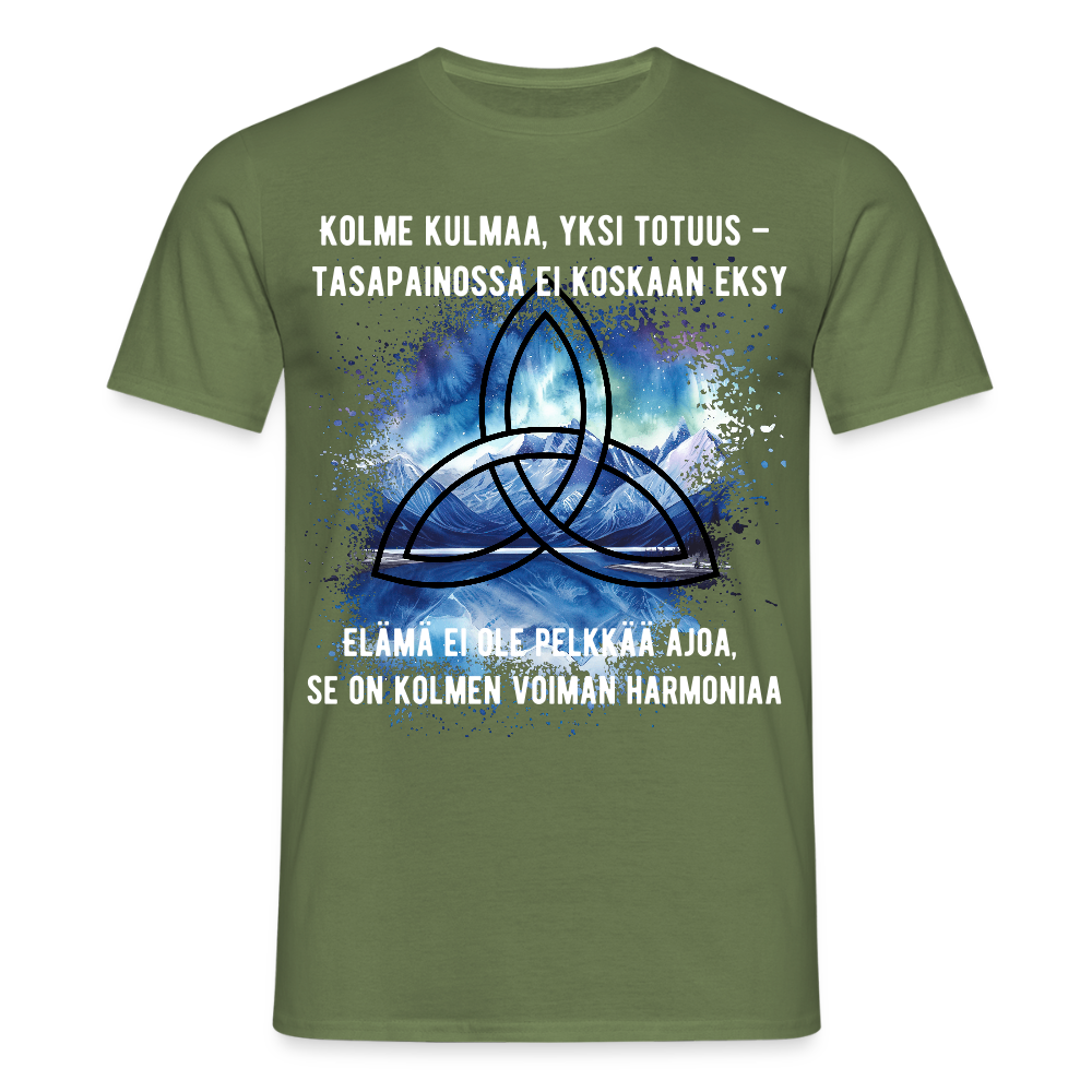 Miesten t-paita - Triquetra - armeijanvihreä