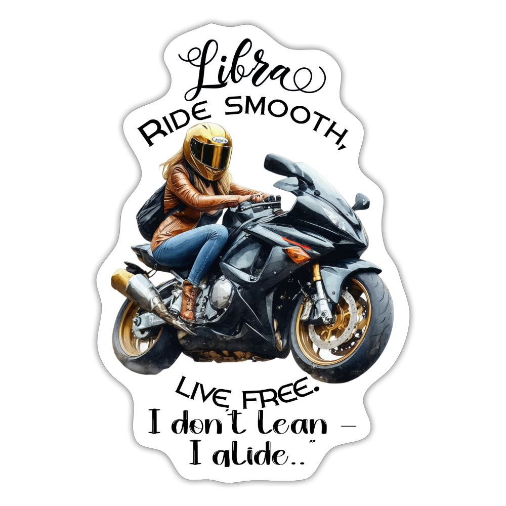 Vaaka  Ride smooth  horoskooppi - Tarra joka pitää sut tasapainos - mattavalkoinen