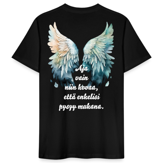 Stanley/Stella CRAFTER unisex t-paita suojelusenkeli - musta