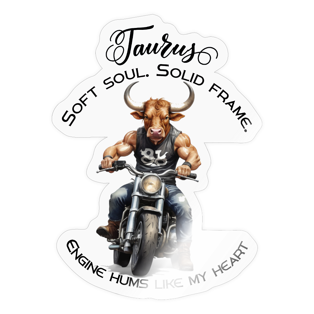Taurus horoskooppi eli härkä -  Tarra - läpinäkyvä kiiltävä
