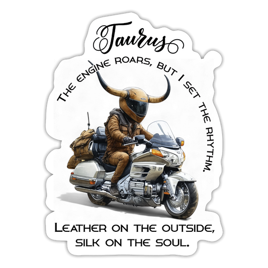 Iso Taurus Härkä Goldwing  Tarra - mattavalkoinen
