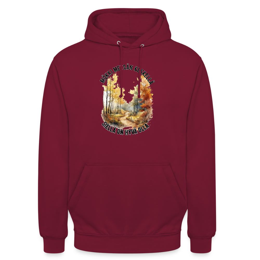 Huppari ”unisex” mökki metsän keskellä - bordeaux