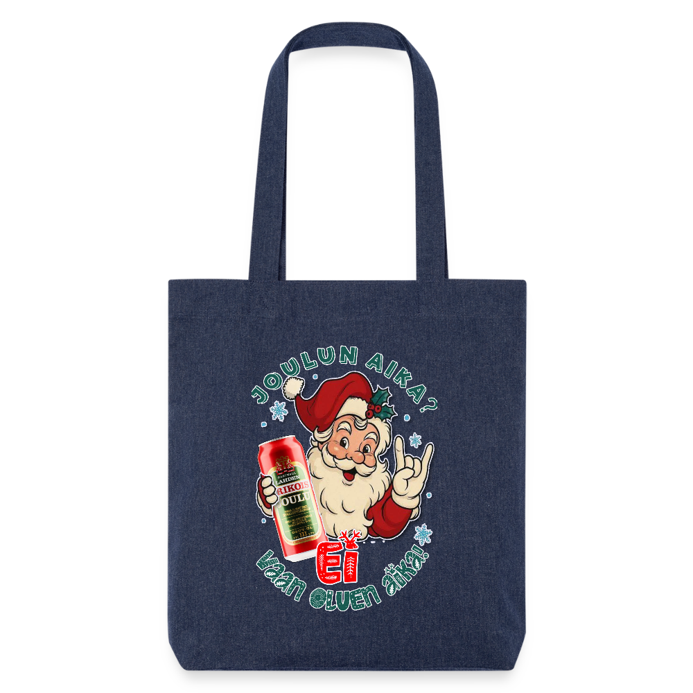 Stanley/Stella heavyweight kierrätetty kangaskassi oulupukki ja Lahden erikoisolut - melanssinsininen