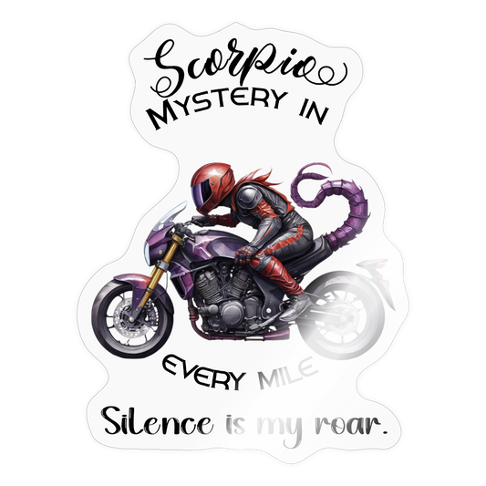 Mystery skorpioni – biker editioni - Tarra - läpinäkyvä kiiltävä