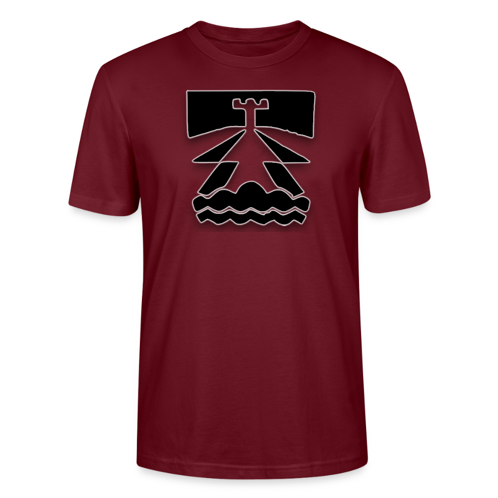 Ilmavalvontamies Stanley/Stella CRAFTER unisex t-paita - burgundin punainen