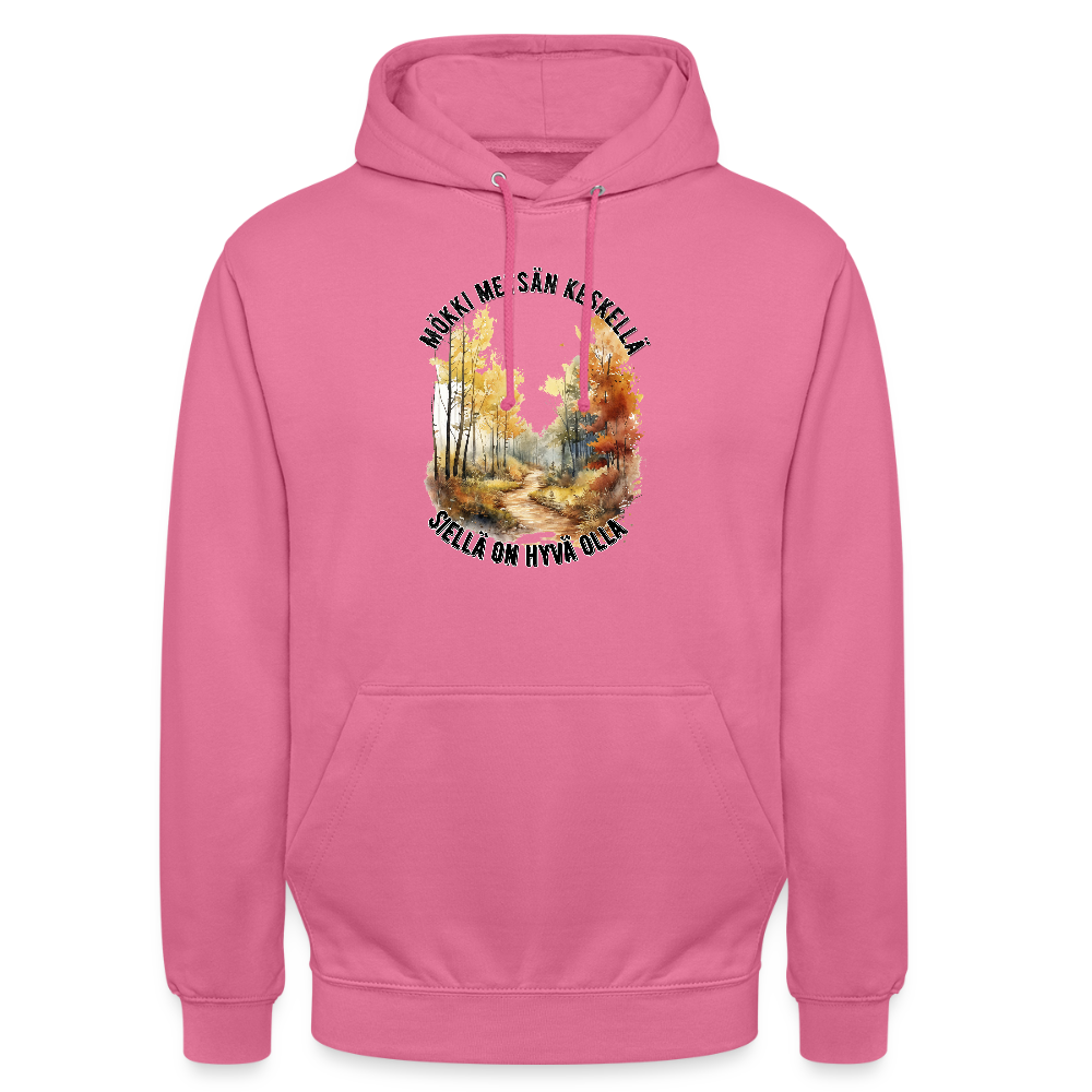Huppari ”unisex” mökki metsän keskellä - pinkki