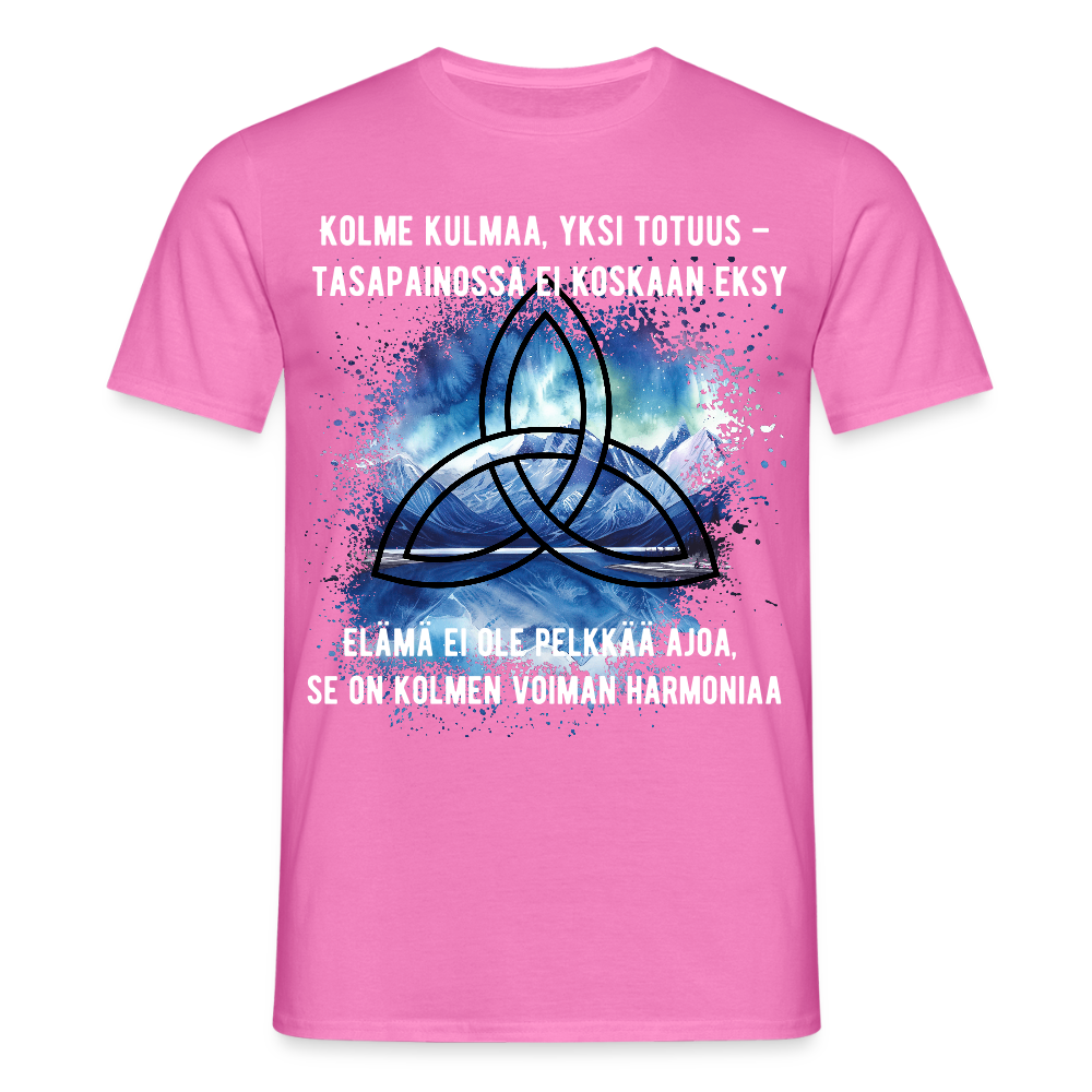 Miesten t-paita - Triquetra - vaaleanpunainen