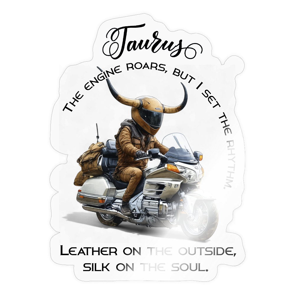 Iso Taurus Härkä Goldwing  Tarra - läpinäkyvä kiiltävä