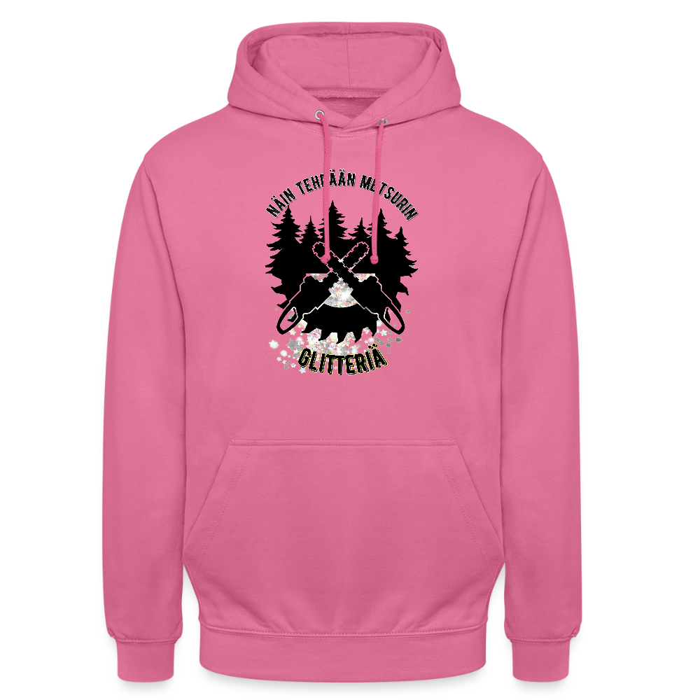 Huppari ”unisex” , näin tehdään metsurin glitteriä - pinkki