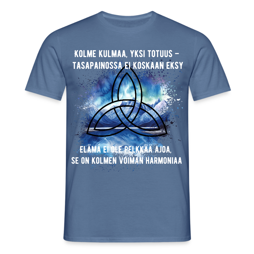 Miesten t-paita - Triquetra - kyyhkynsininen 