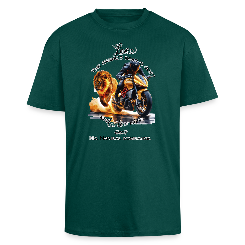 Syntynyt komentamaan - Paksu Oversized T-paita - hunter green