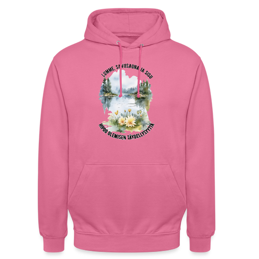 Huppari ”unisex” lumme, savusauna ja sisu - pinkki