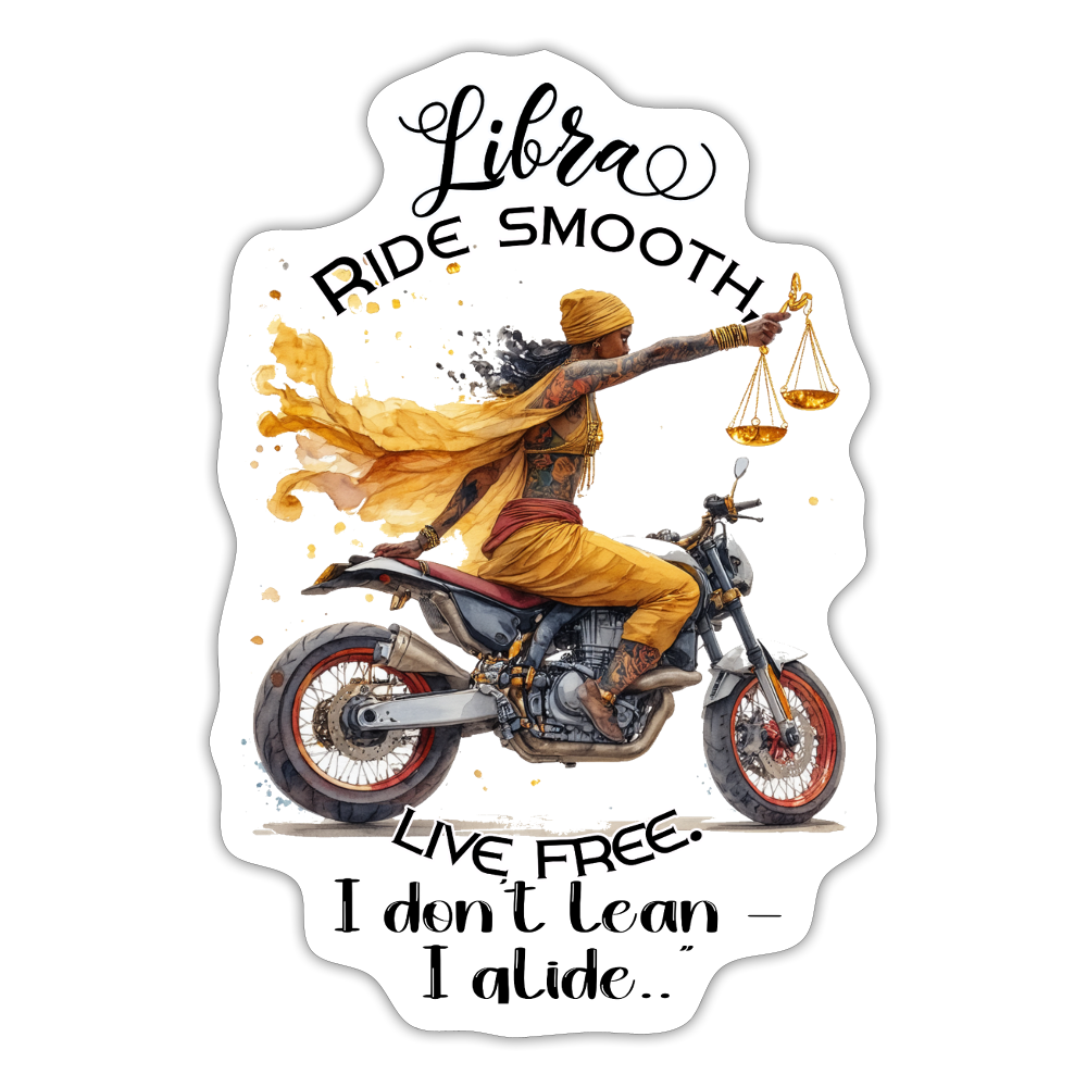 Ride smooth Vaaka horoskooppi - Tarra joka pitää sut tasapainos - mattavalkoinen