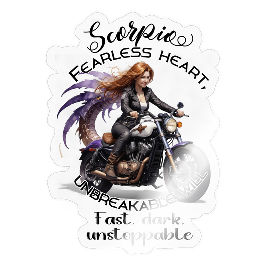 fearless heart skorpioni – biker editioni - Tarra - läpinäkyvä kiiltävä